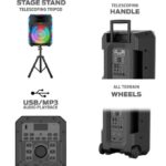 1 Bluetooth Speaker all-in-one w/Mic+ Speaker Stand