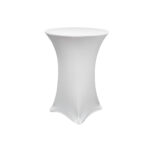 White 32 inch Cocktail Spandex Tablecloth