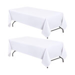 8ft White Tablelcoth