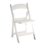 White Resin Folding Chairs
